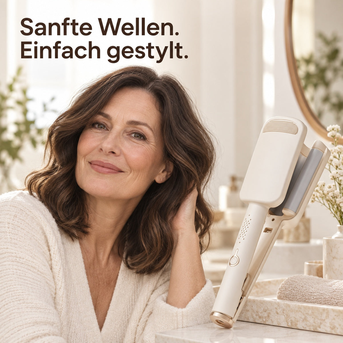 🌸 NUR FÜR KURZE ZEIT 50 % RABATT! ✨ 32-mm-Wellen-Lockenstab – für große, schwungvolle Locken, 4 einstellbare Temperaturstufen & Negativ-Ionen-Technologie – Salon-Styling ganz einfach zu Hause 💇‍♀️