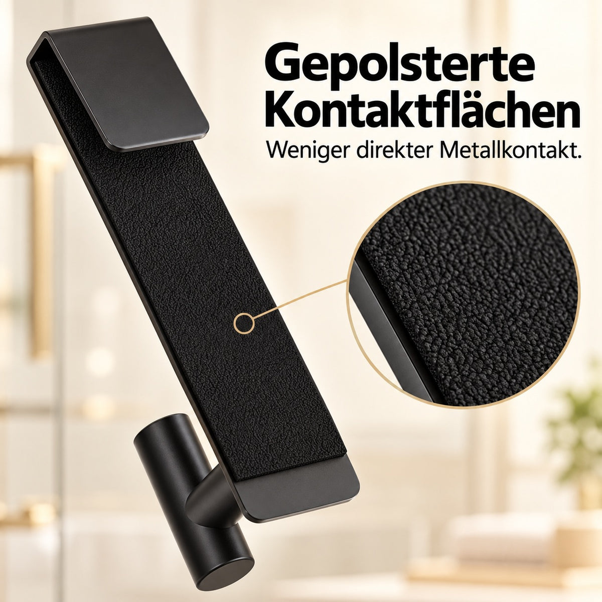 Handtuchhaken für die Duschglastür – 19 cm verlängerter Edelstahlhaken fürs Badezimmer