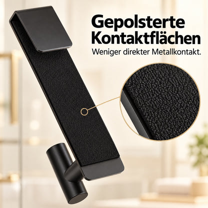 Handtuchhaken für die Duschglastür – 19 cm verlängerter Edelstahlhaken fürs Badezimmer