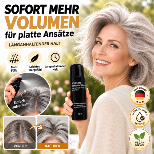 Volumen-Spray für platte Ansätze – sofort mehr Fülle & langanhaltender Halt
