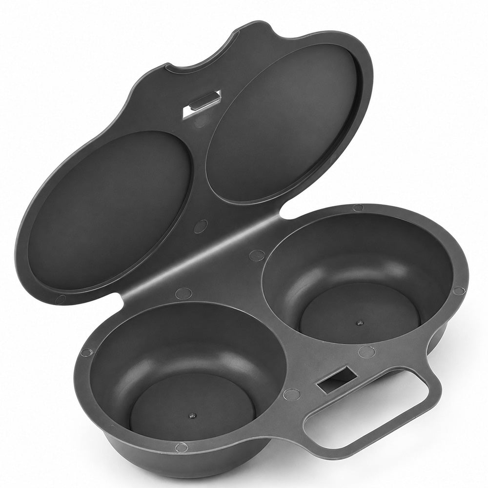 🥚🍳2026 VERKAUFSHIT🥳Mikrowellen-Eierpochierer – mit zwei Mulden, Antihaft-Oberfläche & leicht zu reinigen. Weniger Fett als beim Braten – jetzt Vorrat sichern & sparen! 🏠