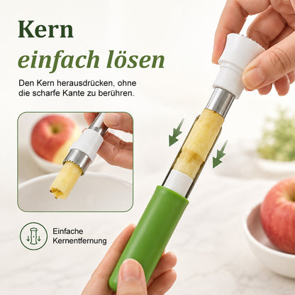 up 2-in-1 Obstentkerner & Schäler aus Edelstahl 🍎 Kerne entfernen & Obst mühelos schälen