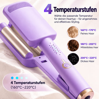 🌸 NUR FÜR KURZE ZEIT 50 % RABATT! ✨ 32-mm-Wellen-Lockenstab – für große, schwungvolle Locken, 4 einstellbare Temperaturstufen & Negativ-Ionen-Technologie – Salon-Styling ganz einfach zu Hause 💇‍♀️