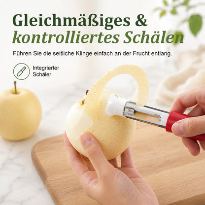 up 2-in-1 Obstentkerner & Schäler aus Edelstahl 🍎 Kerne entfernen & Obst mühelos schälen