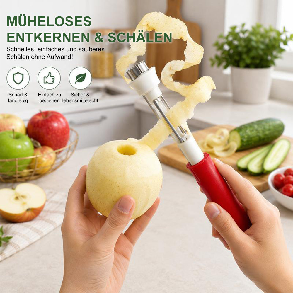 up 2-in-1 Obstentkerner & Schäler aus Edelstahl 🍎 Kerne entfernen & Obst mühelos schälen