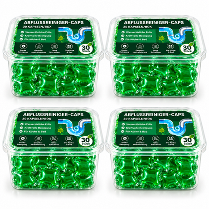 💧 30er Abflussreiniger-Caps – Lösen Haare, Fett & Verstopfungen in nur 5 Minuten