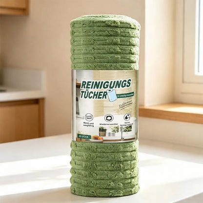 🧼Zenlaria® Reißbares Mikrofasertuch – Schnelle Reinigung ohne schmutzige Lappen