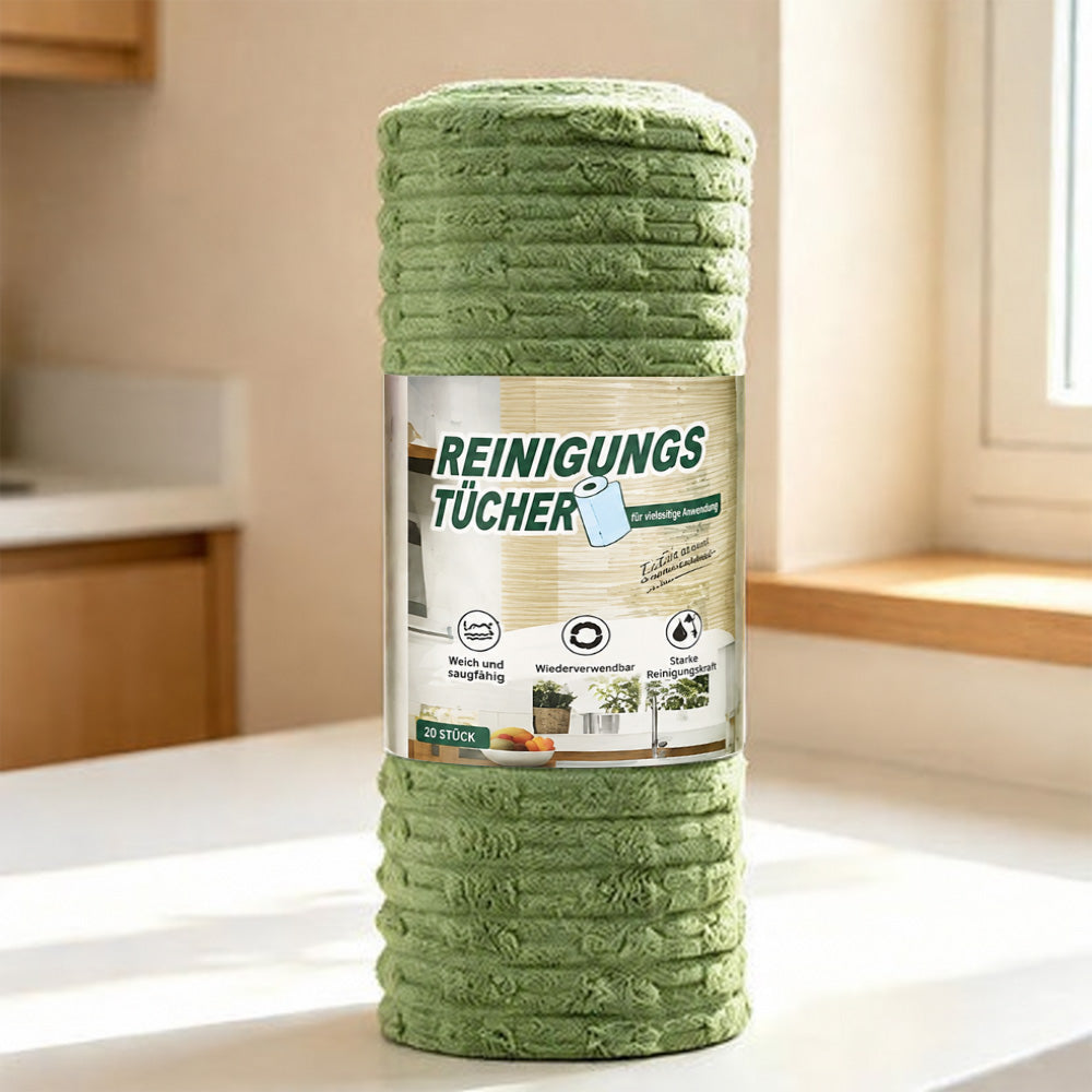 up clakryna® Reißbares Mikrofasertuch – Schnelle Reinigung ohne schmutzige Lappen