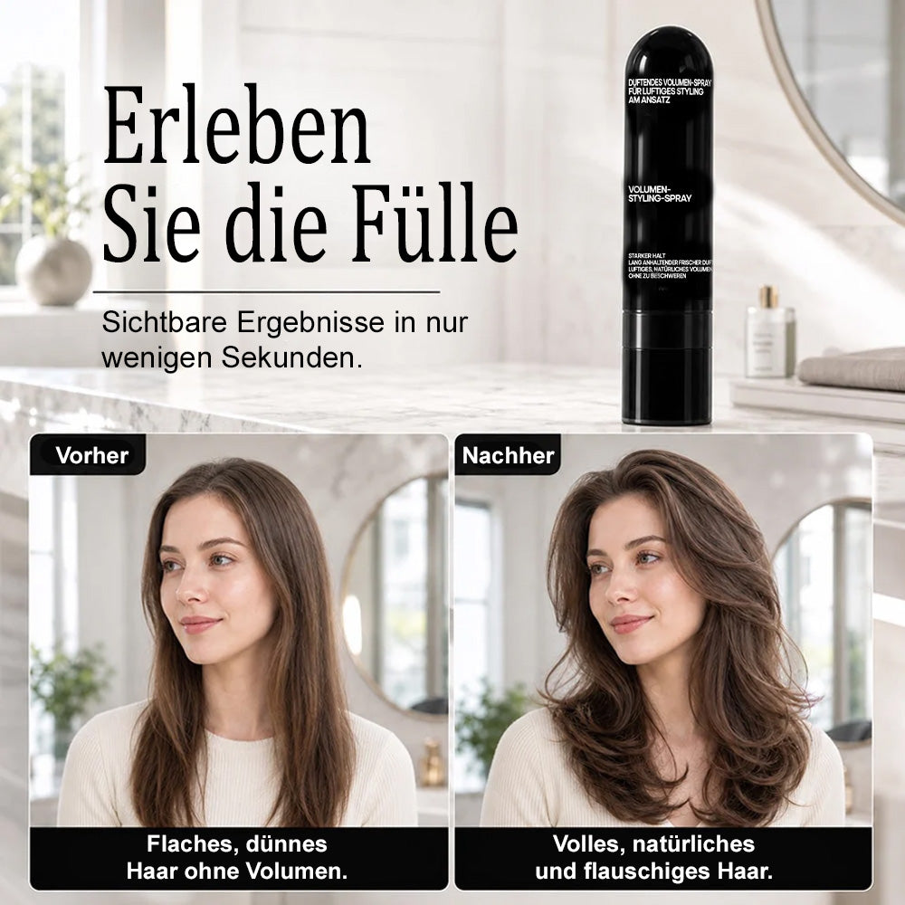 Volumen-Spray für platte Ansätze – sofort mehr Fülle & langanhaltender Halt