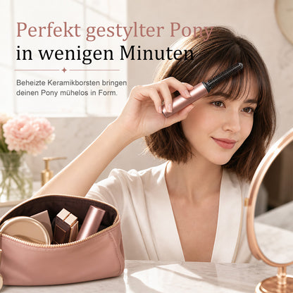 🧸Kabelloser Mini-Glättkamm – Für perfekten Pony & mehr Volumen am Ansatz