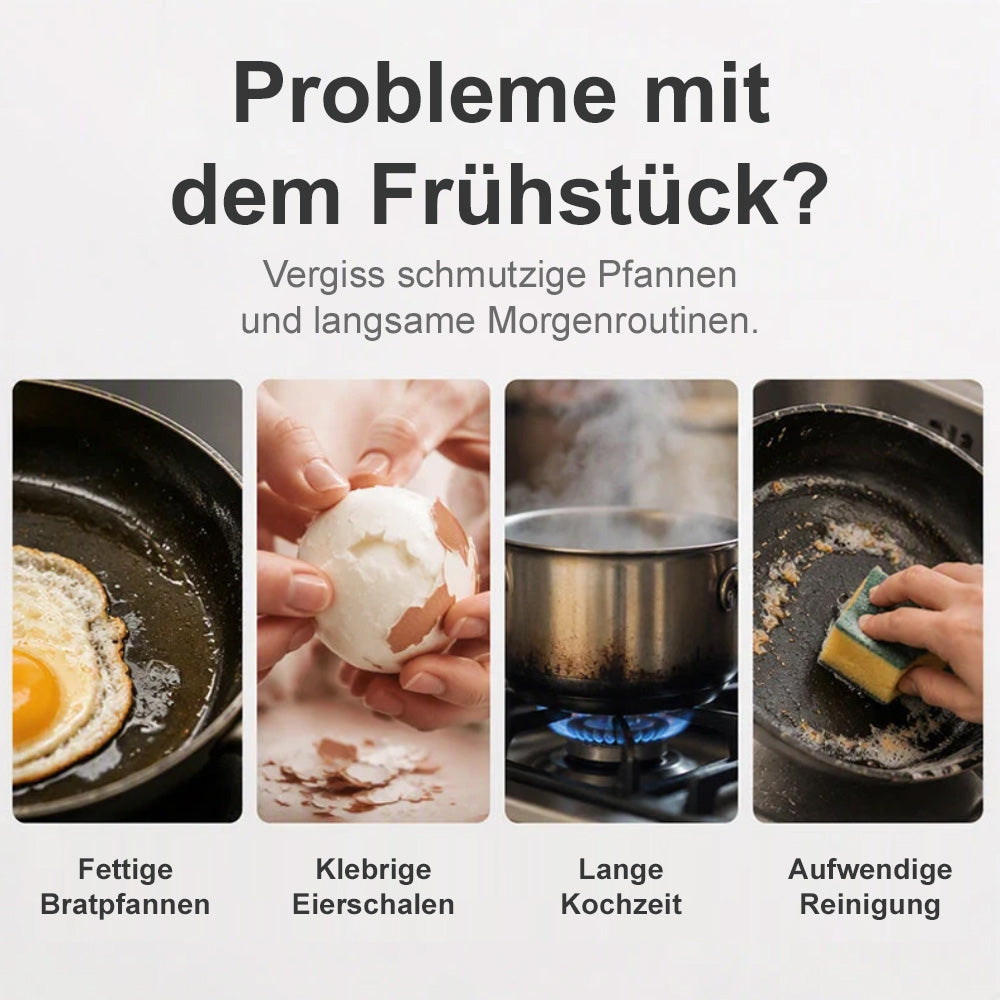 🥚🍳2026 VERKAUFSHIT🥳Mikrowellen-Eierpochierer – mit zwei Mulden, Antihaft-Oberfläche & leicht zu reinigen. Weniger Fett als beim Braten – jetzt Vorrat sichern & sparen! 🏠