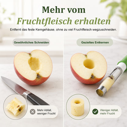 up 2-in-1 Obstentkerner & Schäler aus Edelstahl 🍎 Kerne entfernen & Obst mühelos schälen