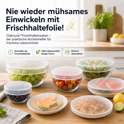 Zenlaria® Küchen-Frischhaltehauben – Die einfache Lösung für frische Lebensmittel