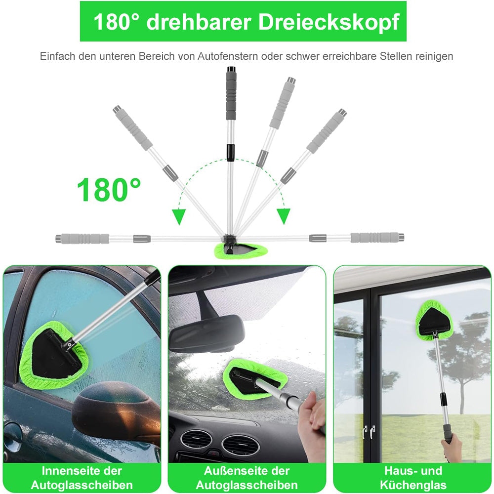 up 🚗 clakryna® Auto-Scheibenreiniger mit Teleskopgriff – Klare Sicht ohne Verrenkungen