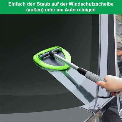 up 🚗 clakryna® Auto-Scheibenreiniger mit Teleskopgriff – Klare Sicht ohne Verrenkungen