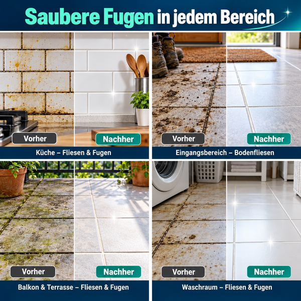 🧼2+1 GRATIS!!🎯 Fugenreinigungsspray – Einfache Pflege von Fliesenfugen und Flecken in feuchten Bereichen
