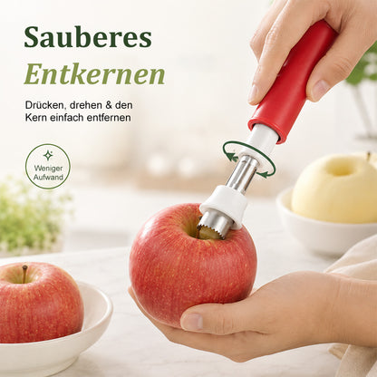 up 2-in-1 Obstentkerner & Schäler aus Edelstahl 🍎 Kerne entfernen & Obst mühelos schälen