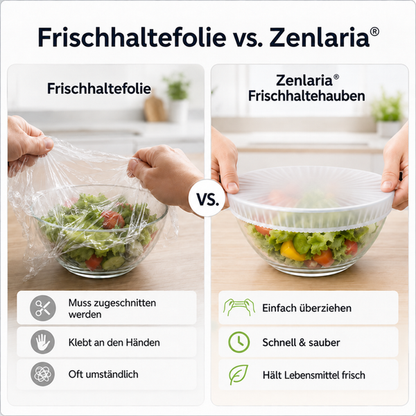 Zenlaria® Küchen-Frischhaltehauben – Die einfache Lösung für frische Lebensmittel