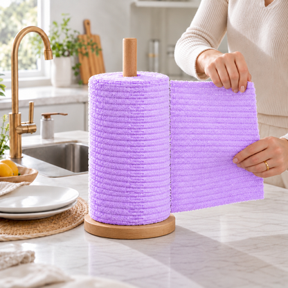 🎉Zenlaria® Reißbares Mikrofasertuch – Schnelle Reinigung ohne schmutzige Lappen