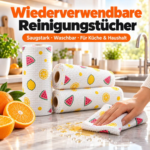 up JETZT 50 % RABATT! ✨ Einweg-Reinigungstuch – für alle Oberflächen geeignet, hinterlässt keine Streifen, fusselfrei, saugfähig und perfekt für Glas, Bildschirme oder die Küche – nach Gebrauch entsorgen