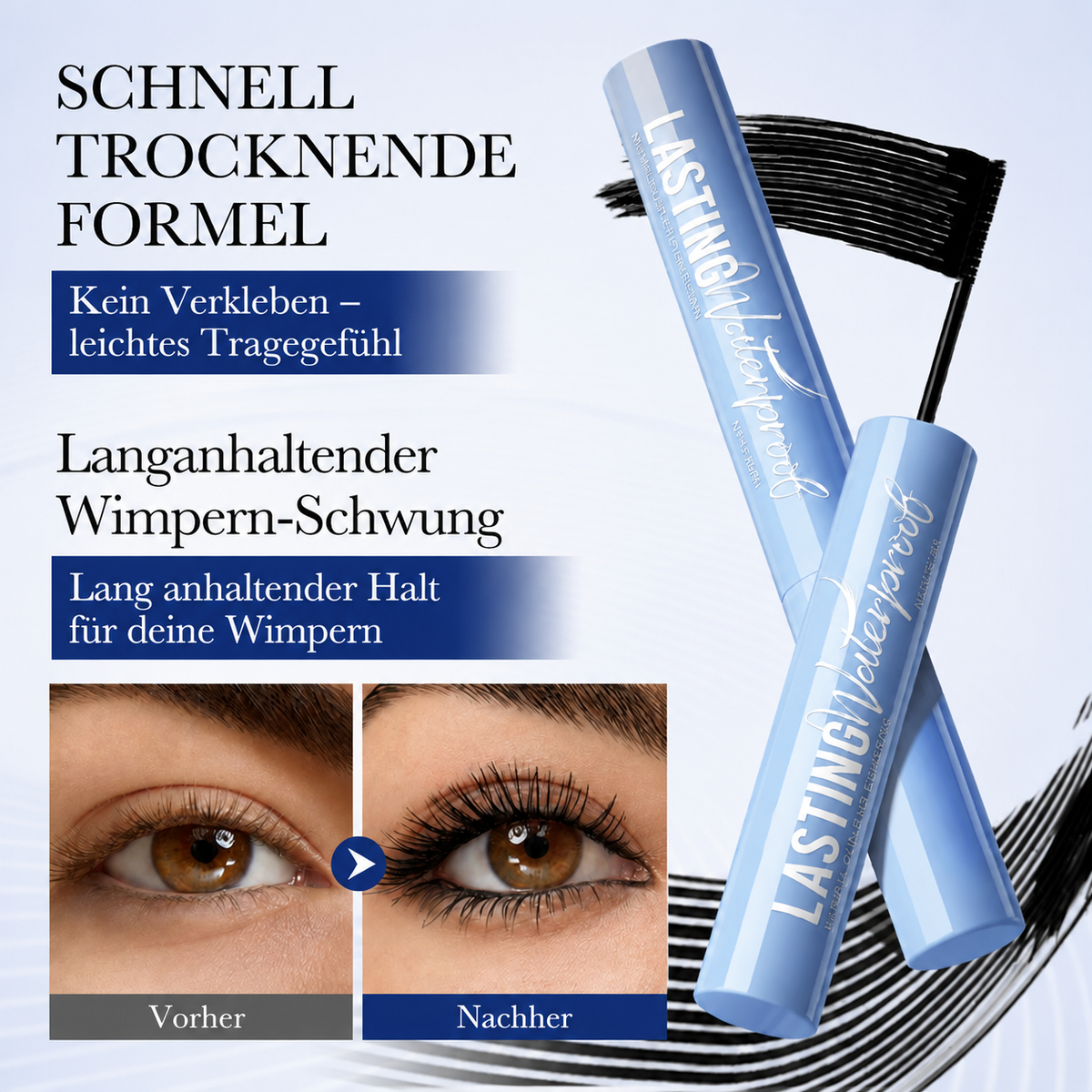 up😻 🔥 Letzter Tag — 1 kaufen, 1 GRATIS erhalten! 🔥⏰ | ✨clakryna® 24H Wasserfeste Mascara — Lifting, Schwung & Definition für jede Wimper
