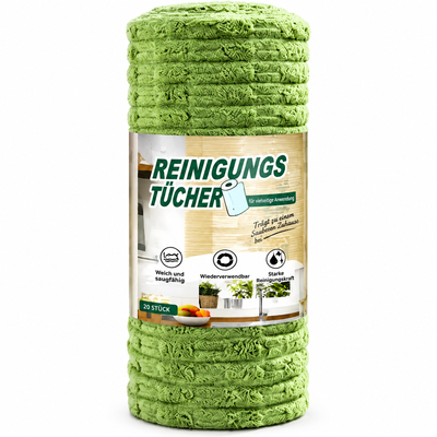 up clakryna® Reißbares Mikrofasertuch – Schnelle Reinigung ohne schmutzige Lappen