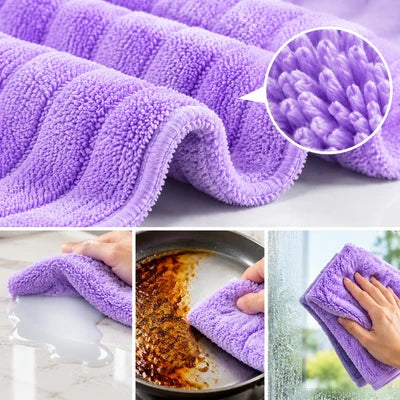 🎉Zenlaria® Reißbares Mikrofasertuch – Schnelle Reinigung ohne schmutzige Lappen