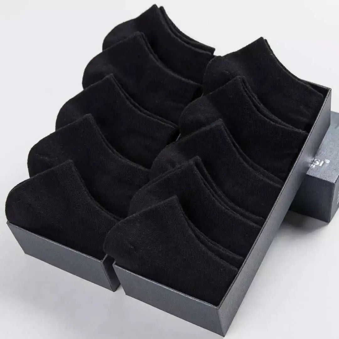 Zenlaria® 5 Pairs/Lot Low Cut Men Socks Solid Color Black White Gray Breathable Cotton Sports Socks Male Short Socks Women Men