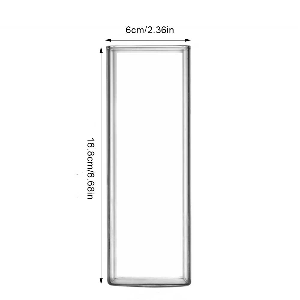 Zenlaria® Square Simple Glass Cup Transparent Cold Drink Large-capacity Milk Juice Tea Drink Water Mousse Cups Wine Glass Beer Coffee Mug
