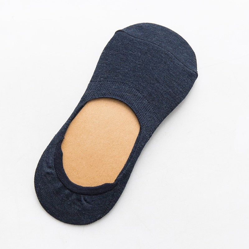 Zenlaria® 5 Pairs Spring Summer Women Socks Solid Color Fashion Wild Shallow Mouth Girls Female Invisible No Show Slipper Socks