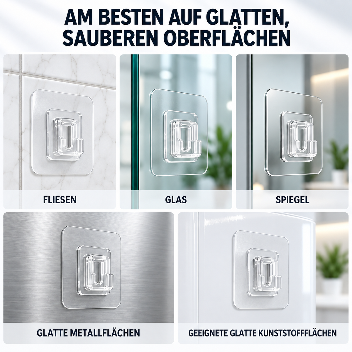 up Doppelseitige Klebehaken – Befestigen ohne Bohren.😁Mehr Platz. Mehr Ordnung. Ganz ohne Bohren.