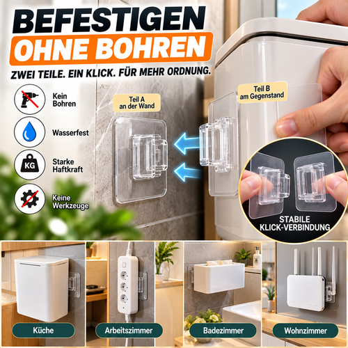 up Doppelseitige Klebehaken – Befestigen ohne Bohren.😁Mehr Platz. Mehr Ordnung. Ganz ohne Bohren.