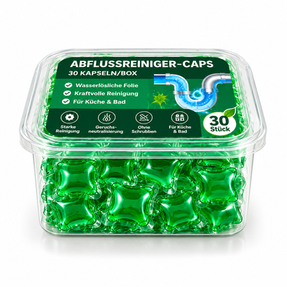 💧 30er Abflussreiniger-Caps – Lösen Haare, Fett & Verstopfungen in nur 5 Minuten