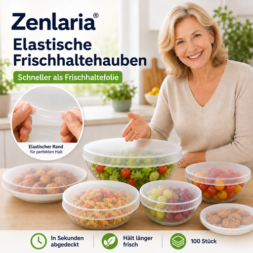 Zenlaria® Küchen-Frischhaltehauben – Die einfache Lösung für frische Lebensmittel