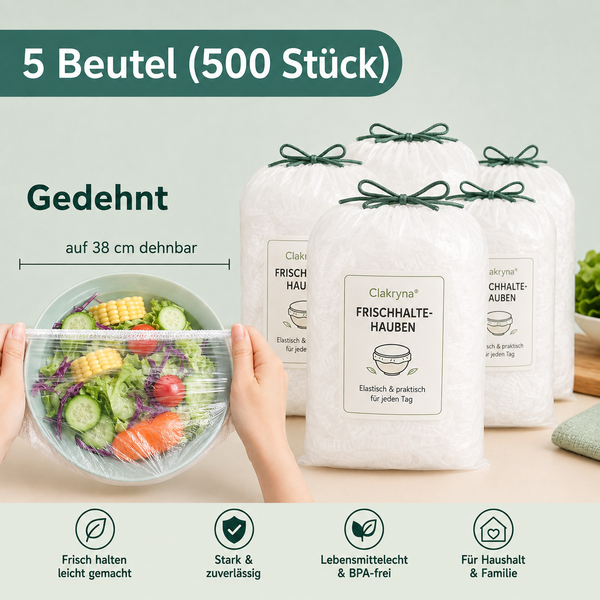 Zenlaria® Küchen-Frischhaltehauben – Die einfache Lösung für frische Lebensmittel