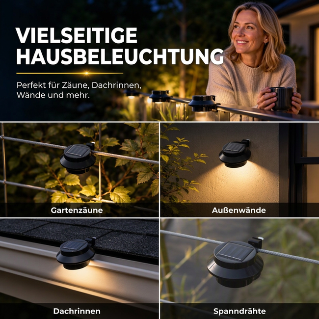 🎉50% RABATT💡Solarleuchten für Außen – stromsparend, langlebig und die ganze Nacht für stimmungsvolle Beleuchtung 🌙🏡